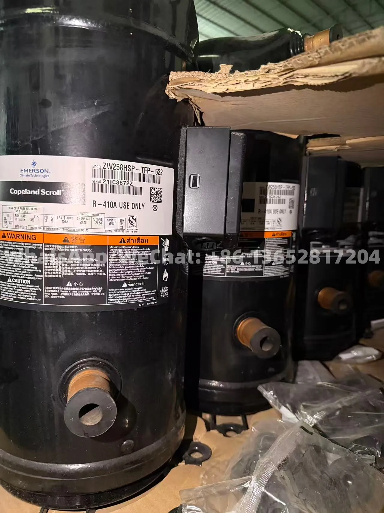 Copeland ZW258HSP-TFP-522 Heat Pump Scroll Compressor