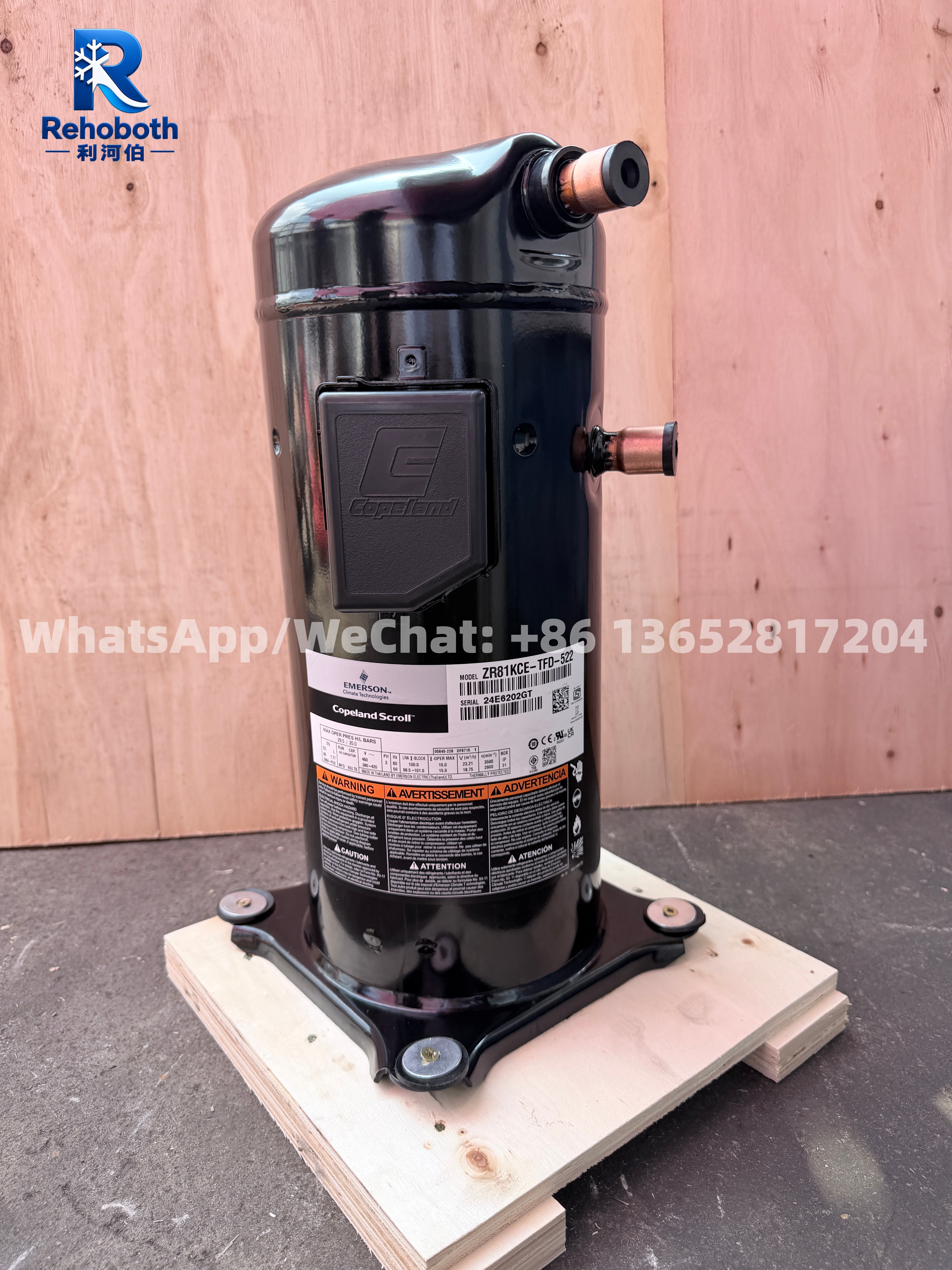 Copeland ZR81KCE-TFD-522 Scroll Compressor