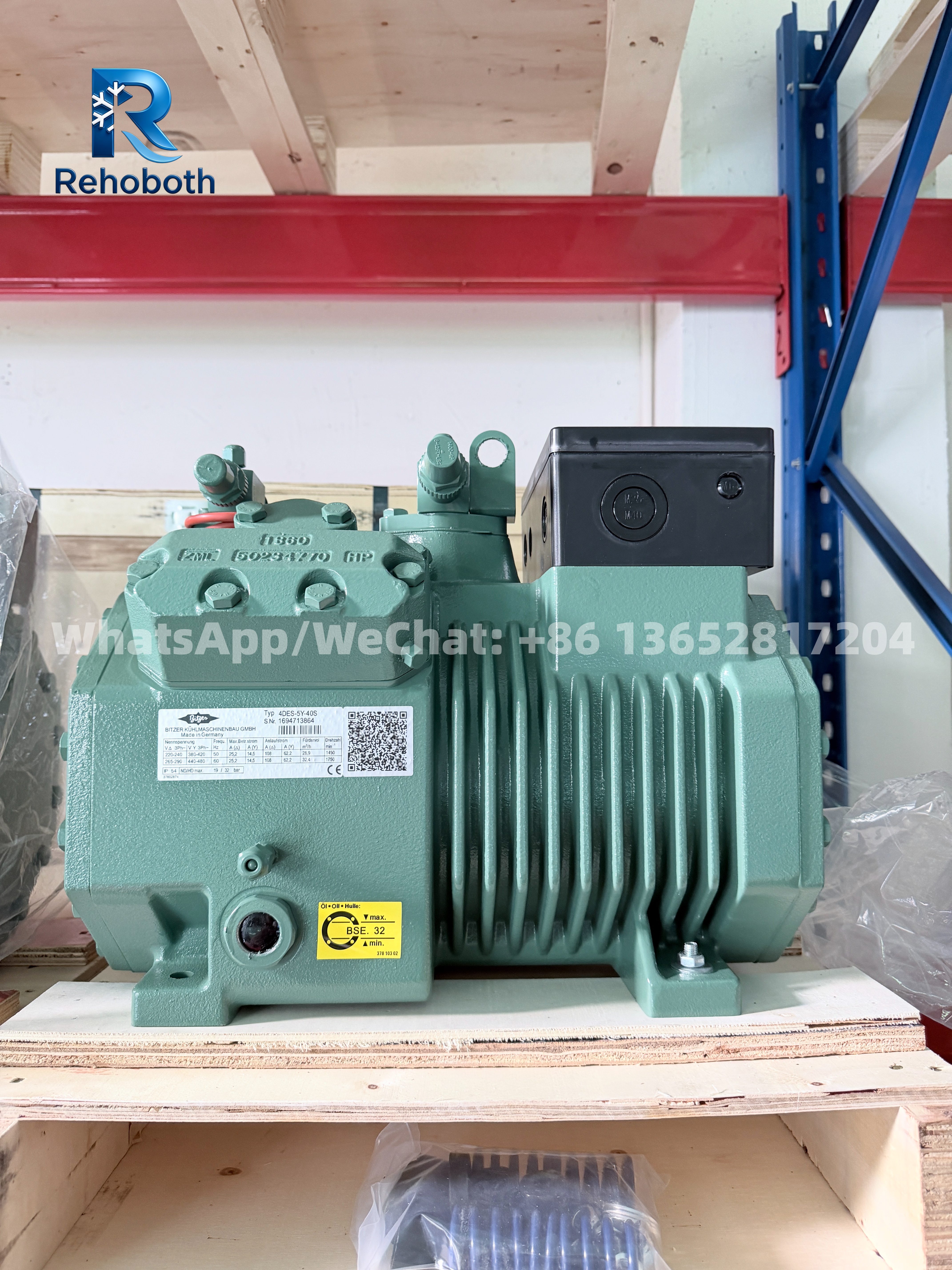 Bitzer 2CES-3Y-40S Semi-Hermetic Compressor In Stock