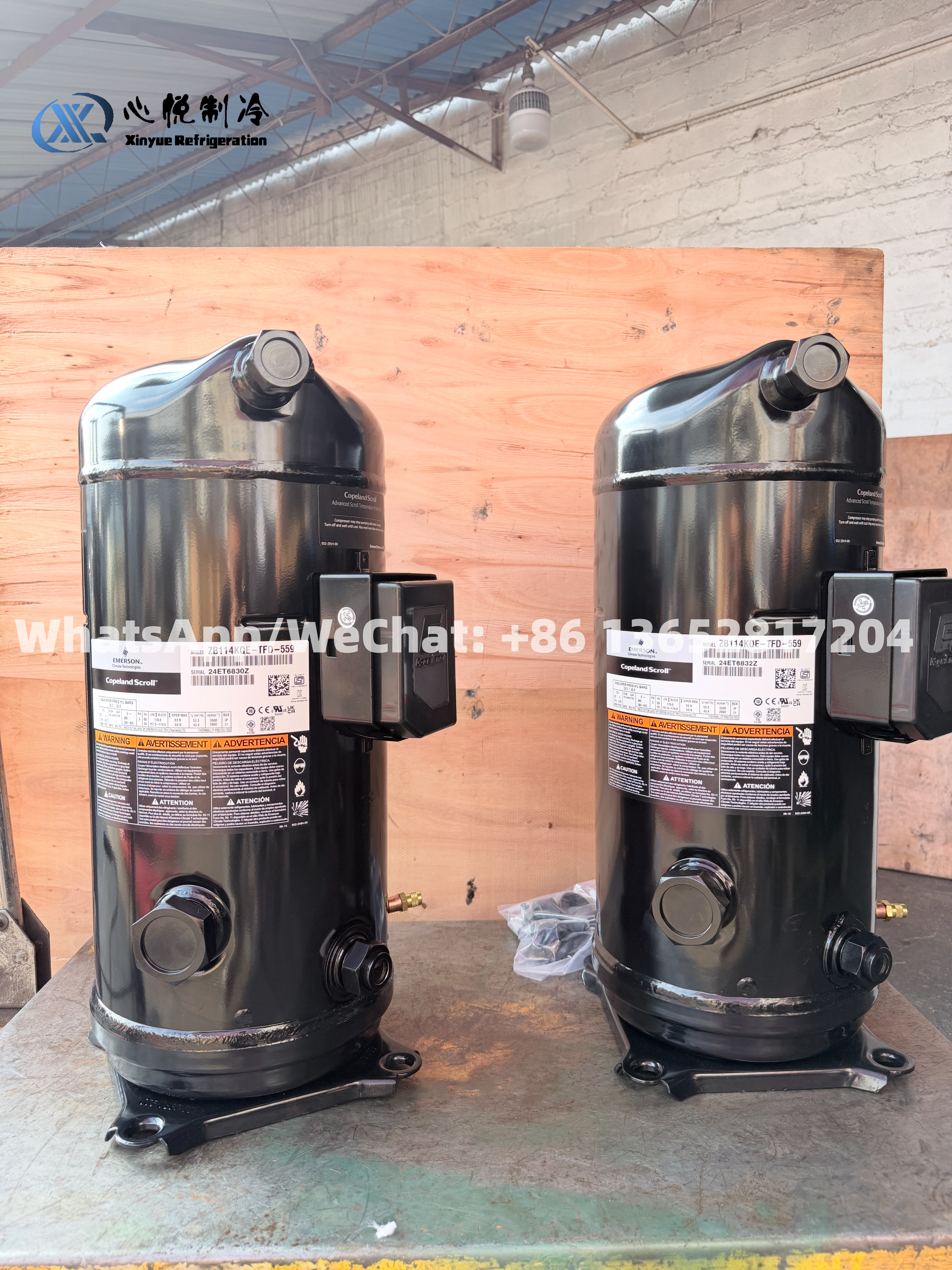 Copeland ZB114KQE-TFD-559 Genuine 15HP EVI Scroll Compressor.