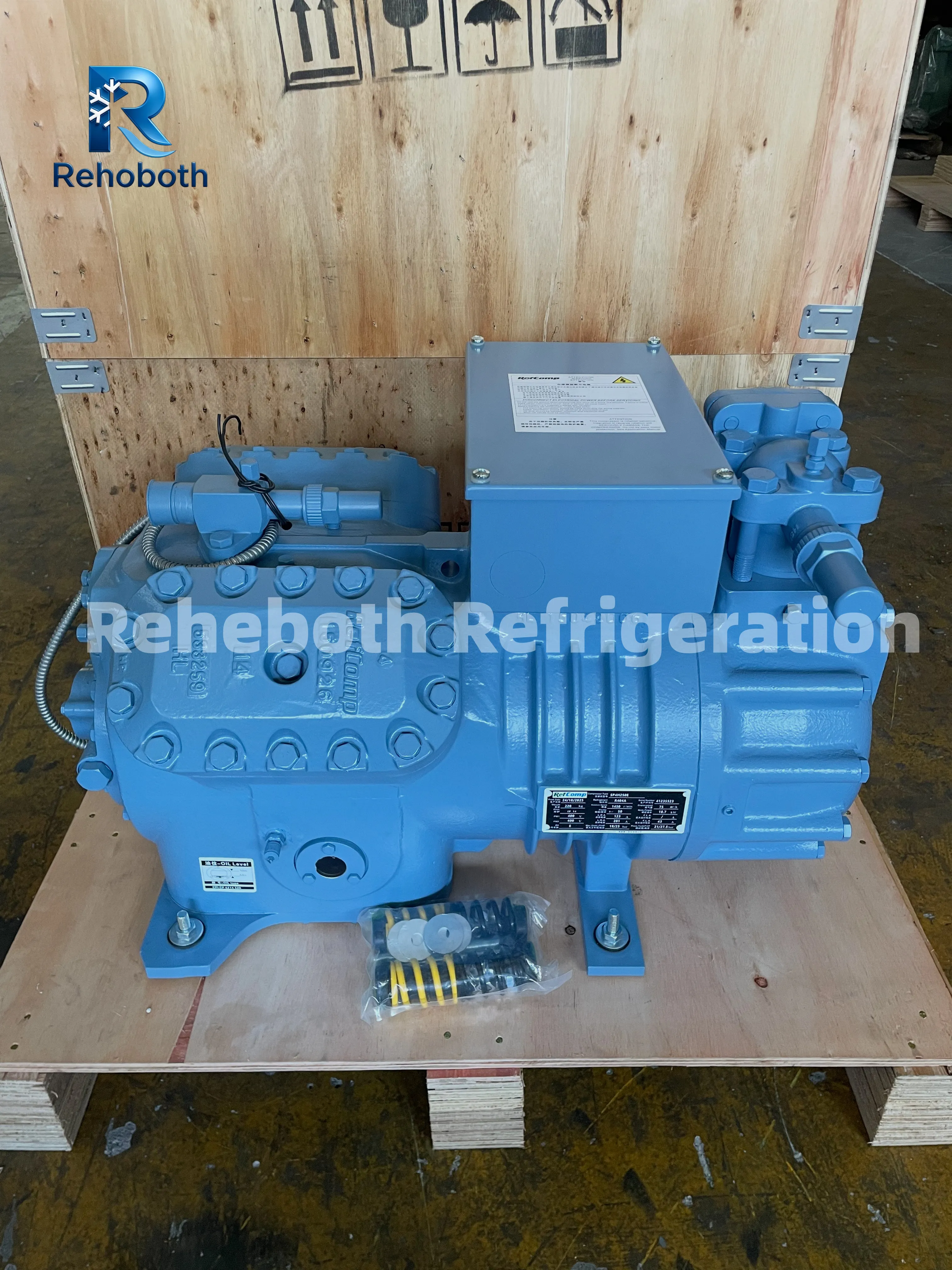 RefComp SP4H250E 25 hp semi-hermetic compressor