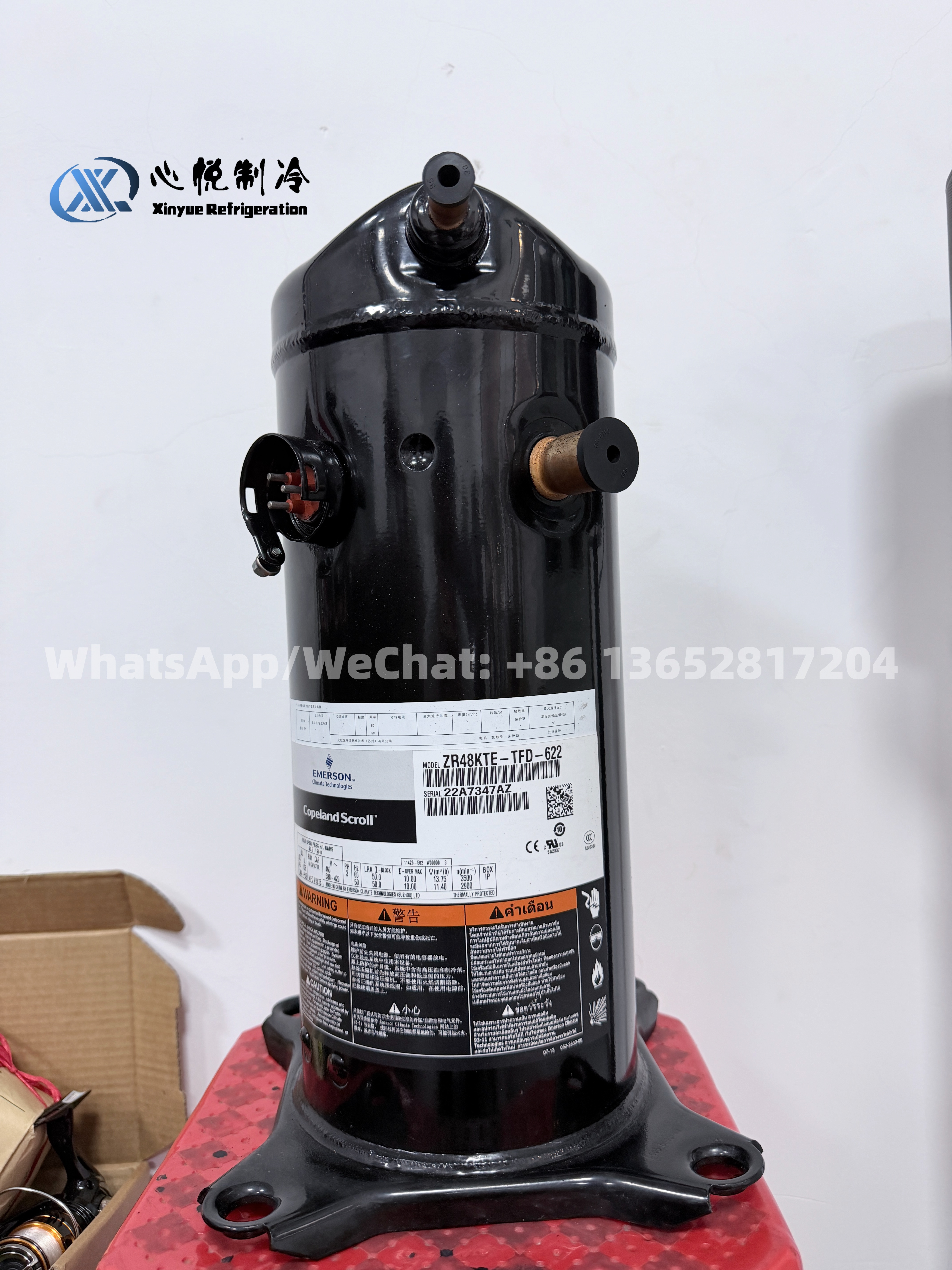 Copeland ZR48KTE-TFD-622 Original 4HP Commercial Air Conditioner Scroll Compressor.