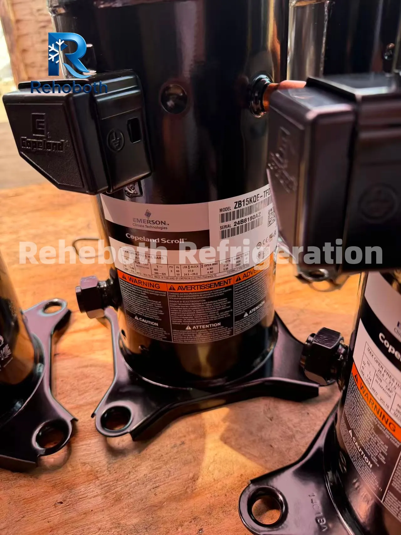 Copeland ZB15KQE-TFD-558 Refrigeration Scroll Compressor.
