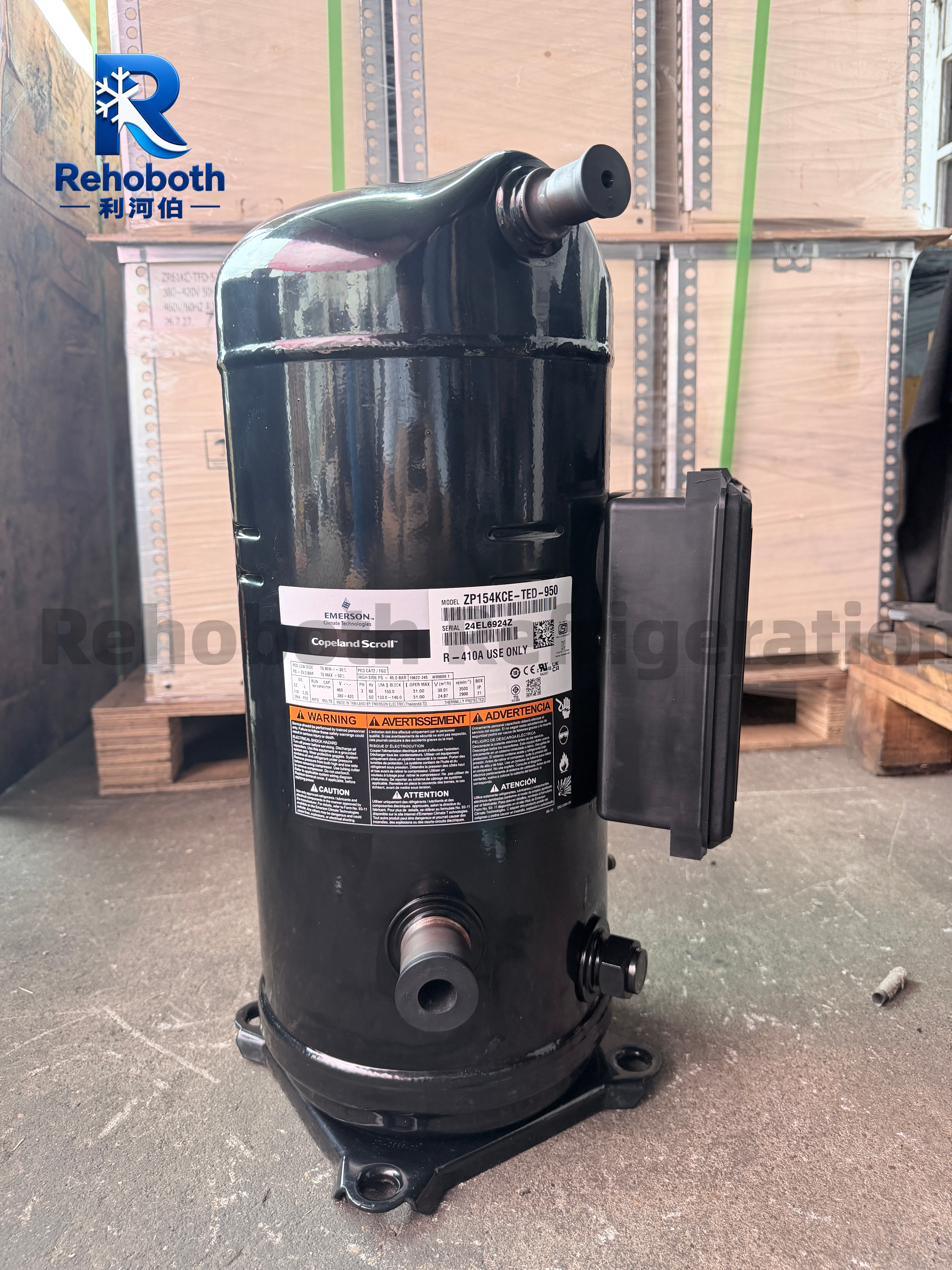 Copeland ZP182KCE-TED-950 Commercial AC Scroll Compressor.