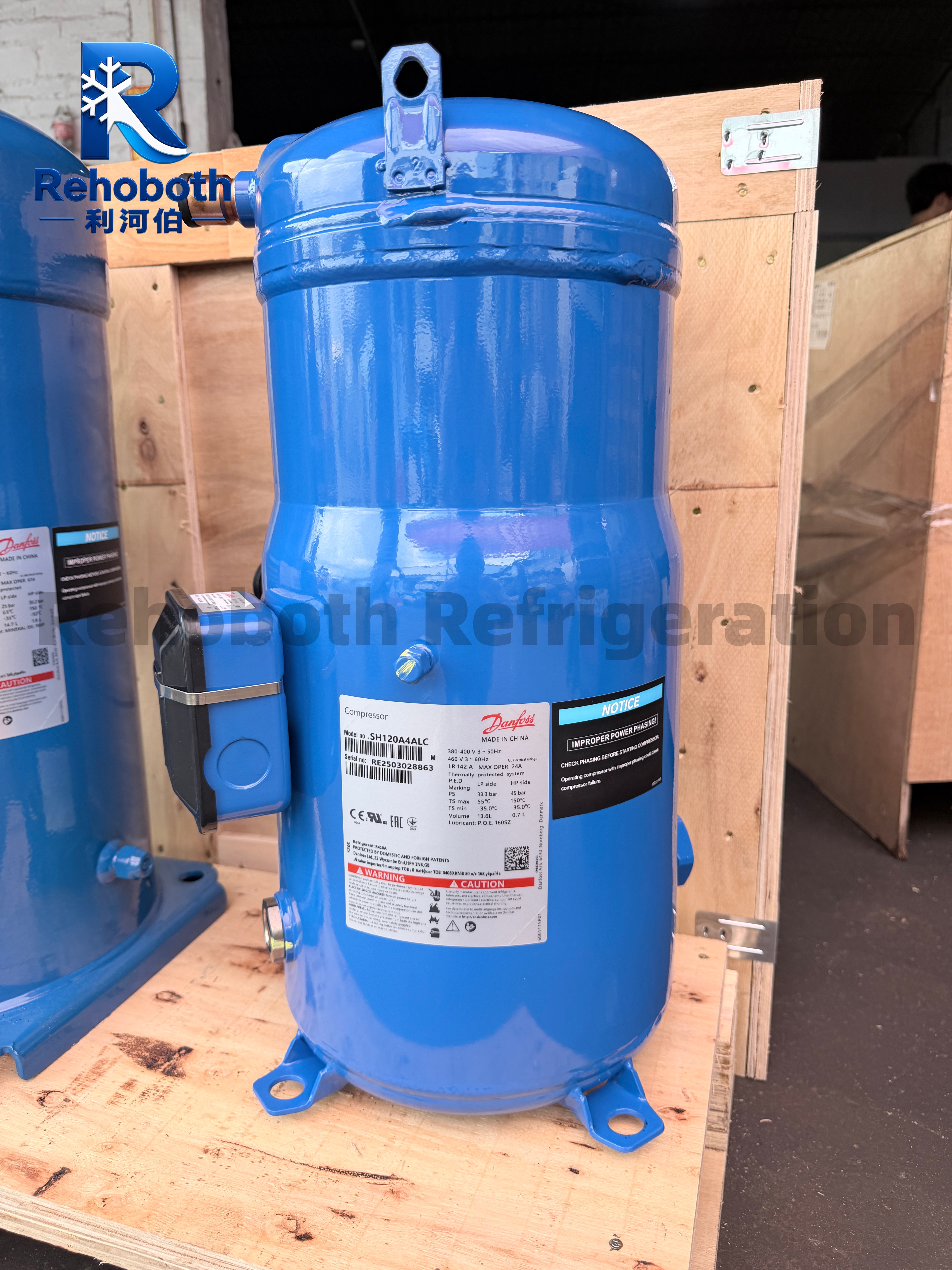 Danfoss Performer SH120A4ALC  Genuine 10HP Commercial AC Scroll Compressor.