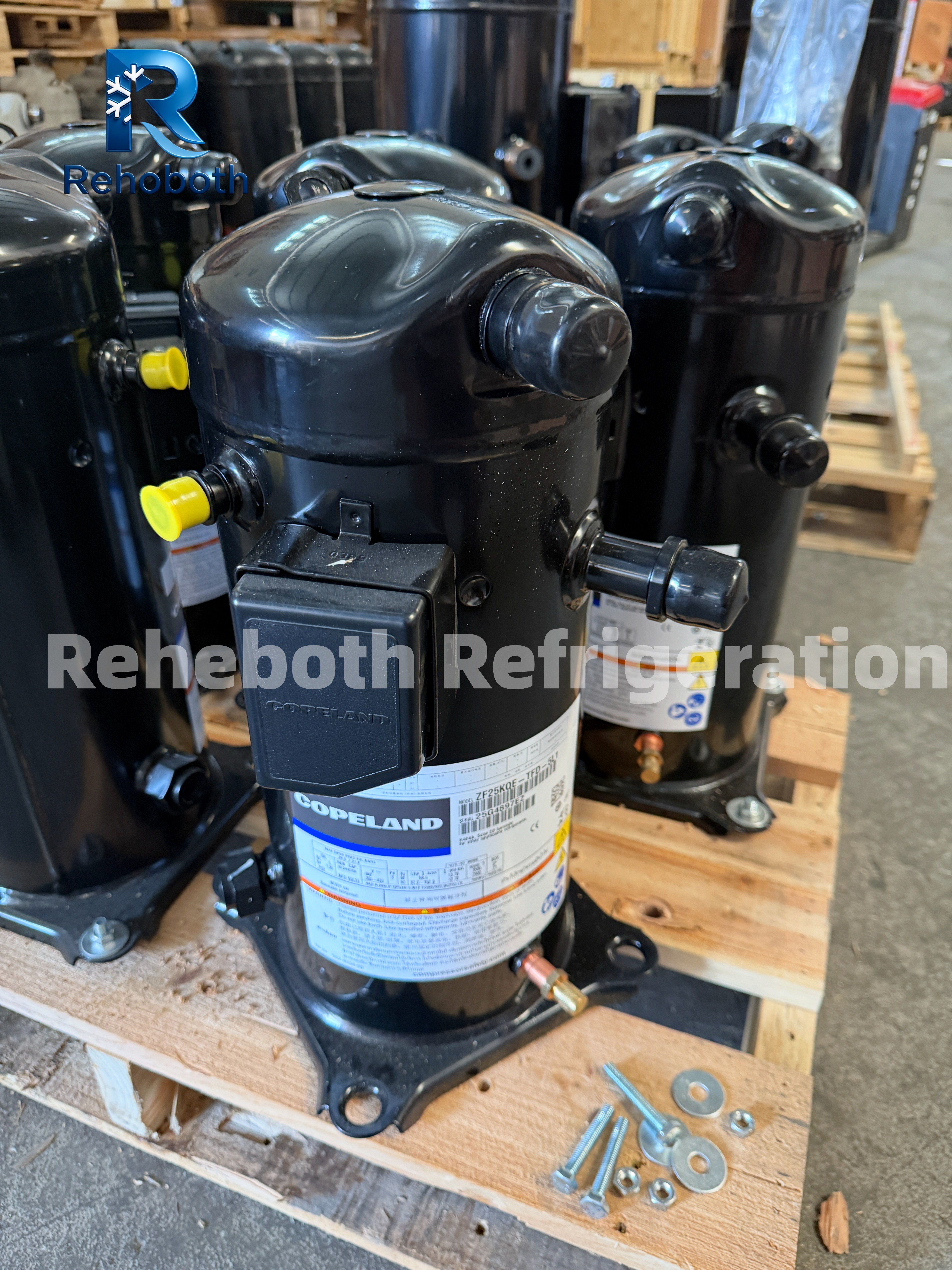 Copeland ZF25KQE-TFD-5L1 7.5HP Low-Temp EVI Scroll Compressor — Genuine & Brand New.