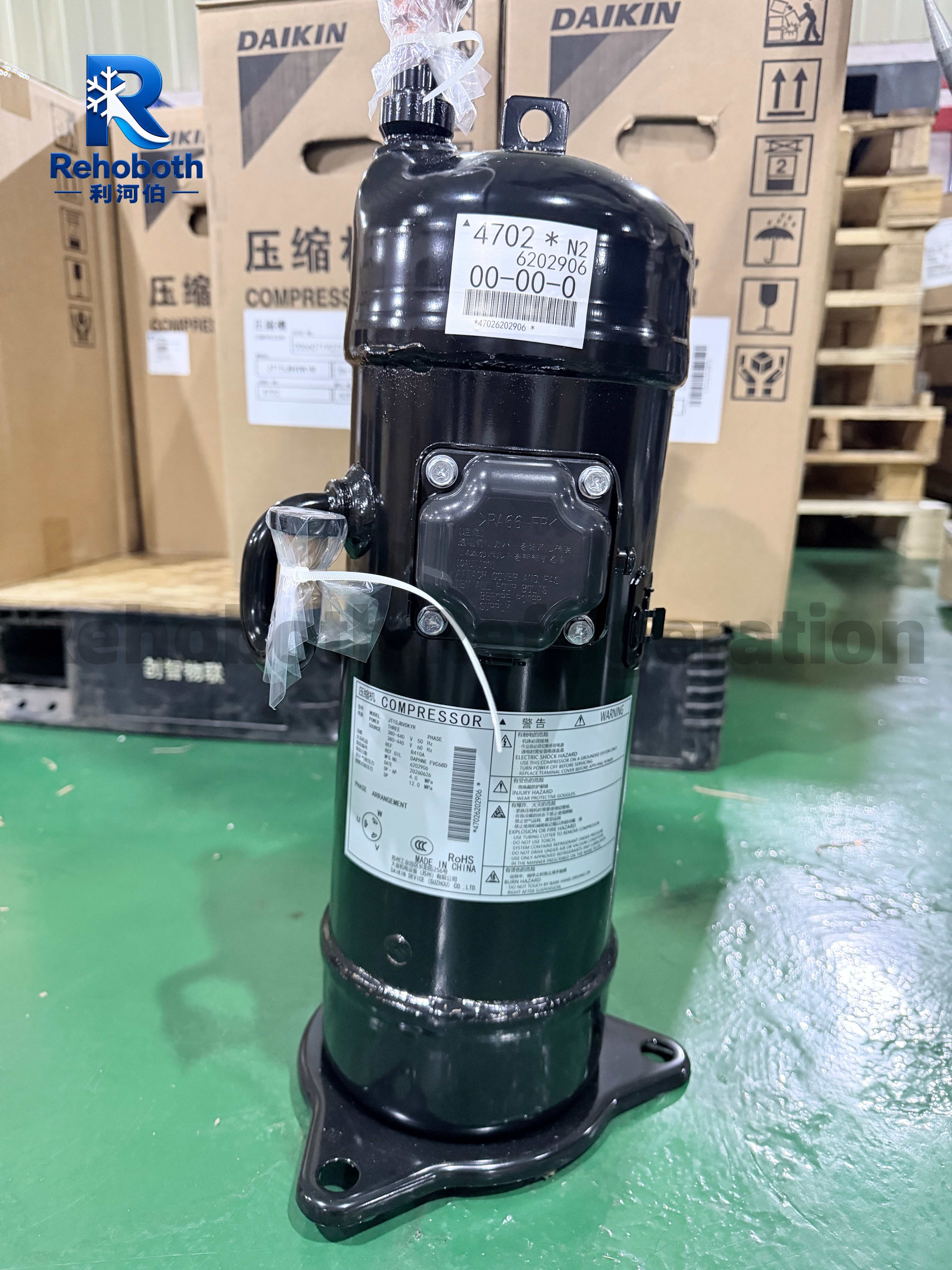 Daikin JT15JBVDKYR  Genuine 5HP VRV Inverter AC Scroll Compressor.