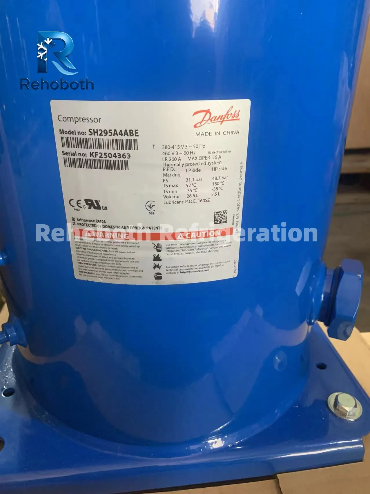Danfoss SH295A4ABE   Commercial AC Scroll Compressor