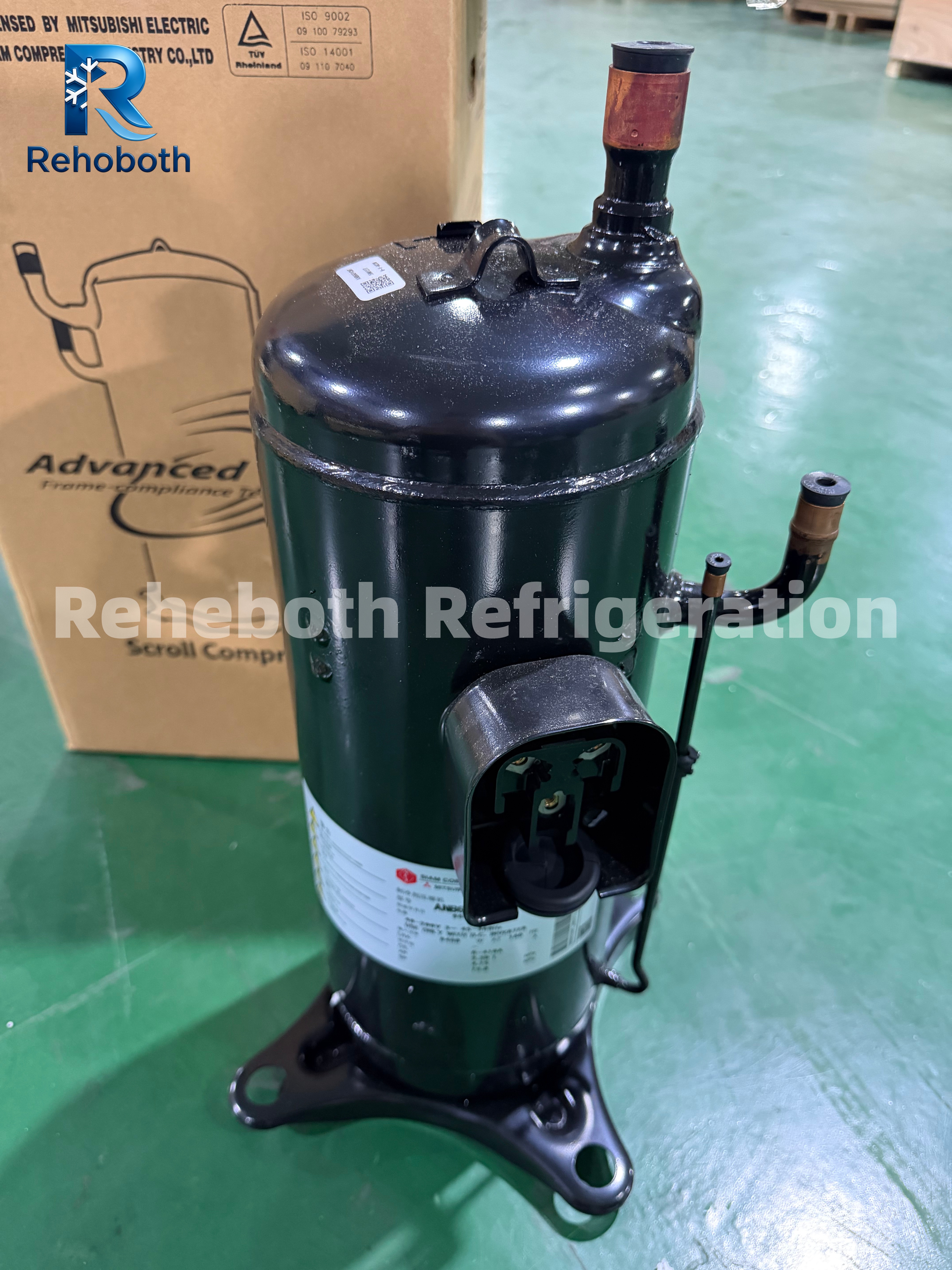 Mitsubishi / Siam ANB66FVCMT Genuine DC Inverter Scroll Compressor.