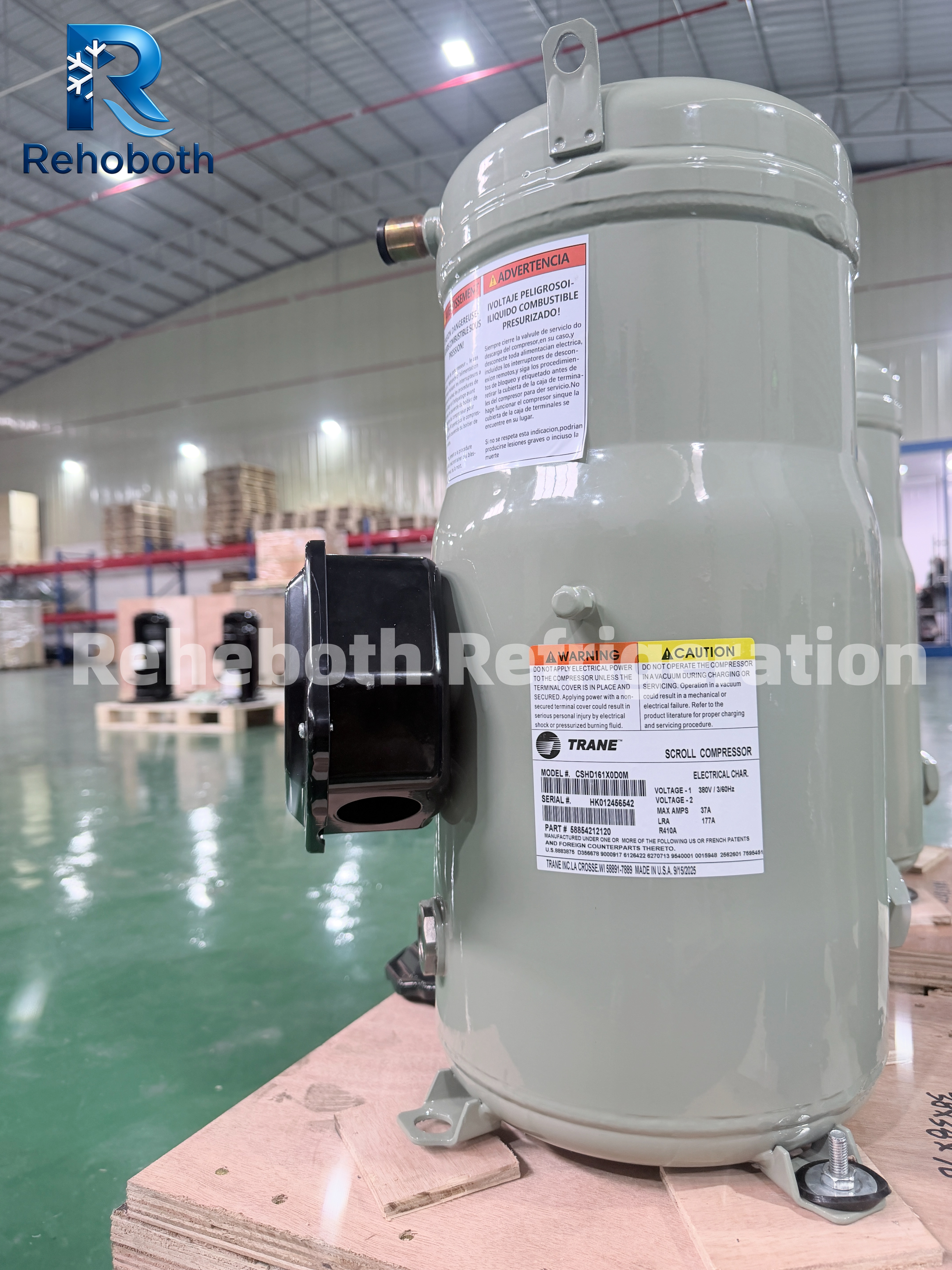 Trane CSHD161X0D0M Genuine 13HP Commercial Scroll Compressor.